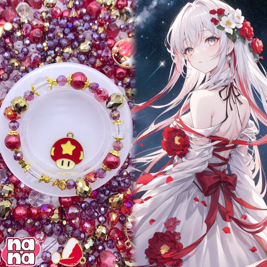 【Y465】椿姫 高品質 グラス+樹脂&水晶（10*10）